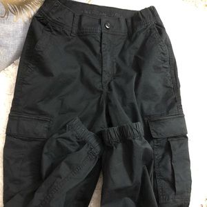 Black jogger cargo pants